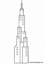 Skyscraper Coloring Printable Designlooter 960px 24kb Drawings sketch template