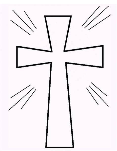 cross clipart outline   cliparts  images  clipground