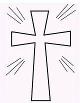 Crosses Coloring Cross Pages Clipart Flowers sketch template
