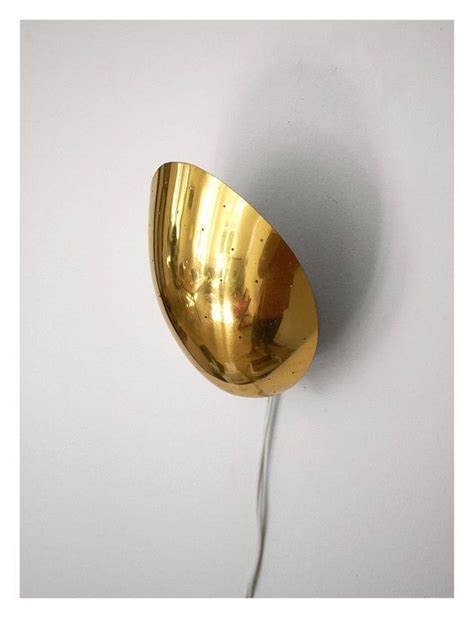beautiful brass shell lamp  vintagedk  etsy