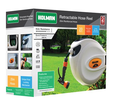 Holman 1120h Retractable Hose Reel 20m Box Holman Industries