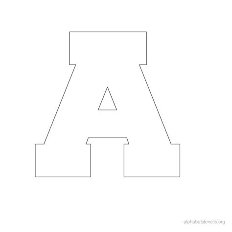 printable alphabet letter stencils   alphabet   bunch