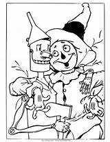 Oz Wizard Coloring Scarecrow Pages Man Tin Wicked Dorothy Drawing Witch Colouring Printable Being Different Getdrawings Print Land sketch template