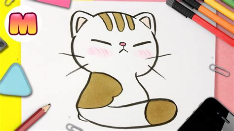 Como Dibujar Un Gato Kawaii Dibujos Kawaii Faciles