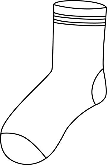 sock template clipart