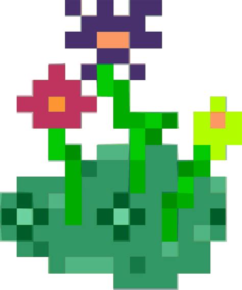 pixel flower patch openclipart