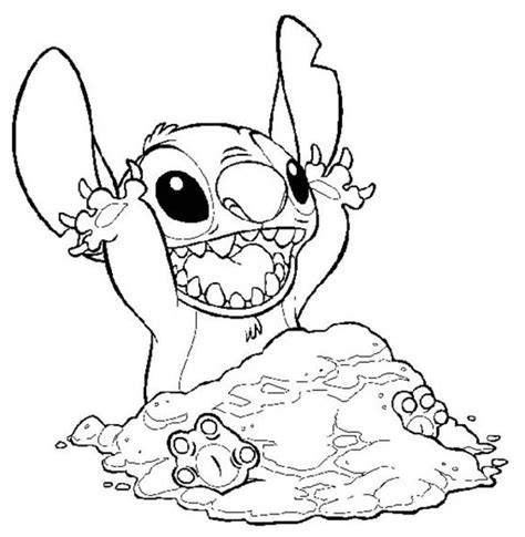 printable stitch coloring pages  mnbb