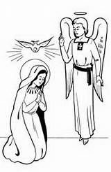 Immaculate Conception Coloring Pages Feast Mother sketch template