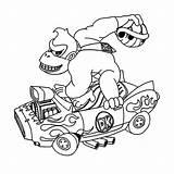 Donkey Ausmalbilder Colorare Gorilla Bros Kart Libri Compleanno Malvorlagen Downloaden Uitprinten Leuk sketch template