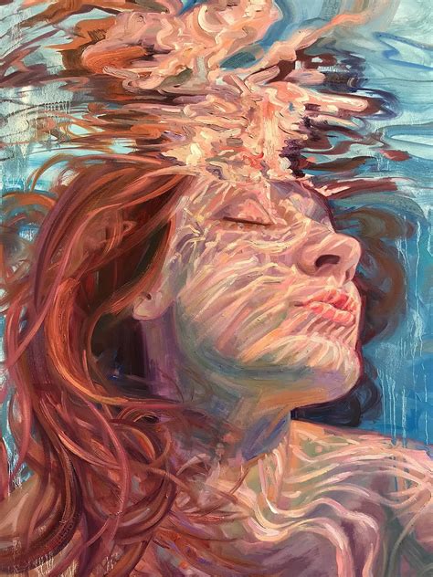 Paintings Of Women Submerged In Water Doodlers Anonymous