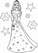 Barbie Birthday Coloring Pages Getcolorings Printable Color sketch template