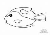 Doktorfisch Fische Ausmalbilder sketch template