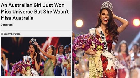 Look Miss Universe 2018 Catriona Gray Lands In Australian Headlines