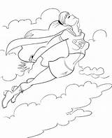 Supergirl Topcoloringpages sketch template