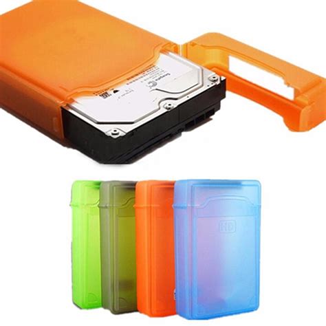 wholesale    dust proof plastic ide sata hdd hard drive disk storage box case cover