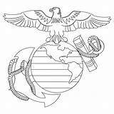 Usmc Marine Logo Corps Drawing States United Coloring Drawings Paintingvalley Corp Sketch sketch template
