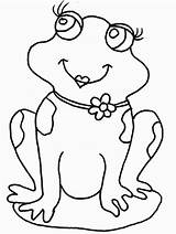Coloring Pages Frog Funny Kids sketch template
