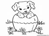 Coloring Pages Dog Cat Baby Print sketch template