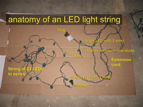 led christmas light string schematic