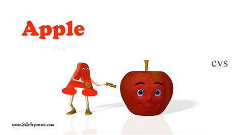 apple nursery rhymes  animation english alphabet abc songs