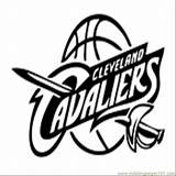 Logo Coloring Basketball Pages Clipart Heat Nba Miami Logos Cleveland Cavalier Printable Team Cavs Color Adidas Drawing Cavaliers Cliparts Kids sketch template