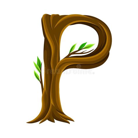 capital letter p  forest alphabet symbol arranged  tree trunk