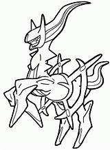 Coloring Arceus Pokemon Pages Popular sketch template