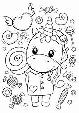 Coloring Pages Unicorn Kids раскраски Sweets Bojanke Animal Lot Cuties Cute Colouring Print Color Disney Sheets Printables Preschool из все sketch template