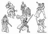 Star Wars Coloring Pages Printable Color Kids War Characters sketch template