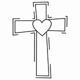 Cross Clipart Clip Pretty Cliparting Related sketch template
