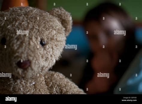 boy   teddy bear stock photo alamy