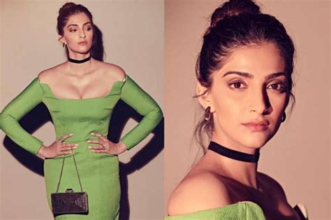 Sonam Kapoor Shares Stunning Pics In Green Off Shoulder Dress As She