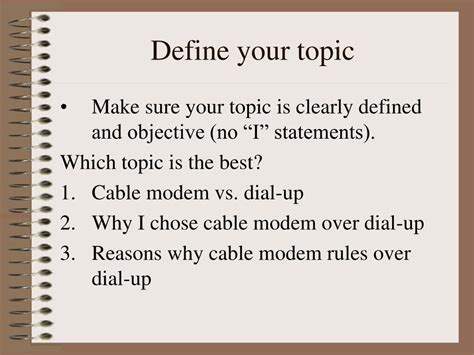 review topic sentences powerpoint