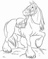Barbie Pages Strong Horse Coloring sketch template