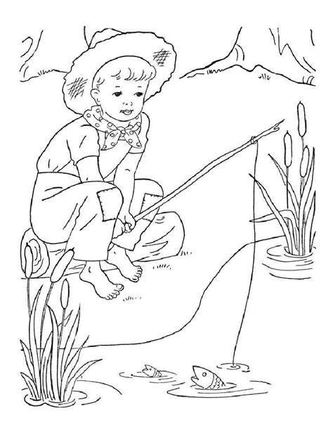 fisherman coloring pages