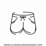 Coloring Pantalones Ultracoloringpages sketch template