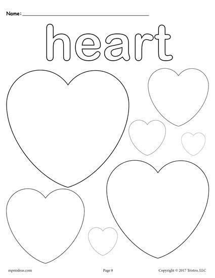 shapes coloring pages shape coloring pages heart coloring pages