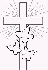 Coloring Pages Religious Easter Printable Kids Cross Bible Colouring sketch template