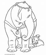 Coloring Pages Dumbo Disney Printable Kids Color Sheets Cartoon Book Found sketch template