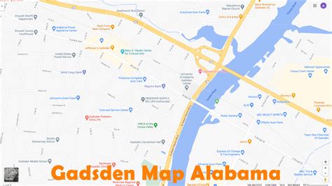 gadsden alabama map united states