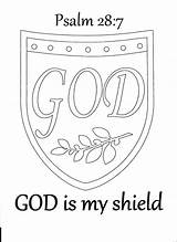 Coloring Faith Pages Psalm Shield God Bible Armour Colouring Color Printable Kids Activity School Under Logo Getcolorings Bingo Verse Sunday sketch template