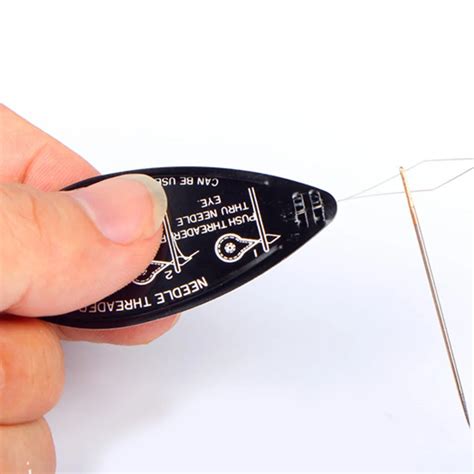 diy needle threader needle insert sewing tools threading accessaries black  sewing tools