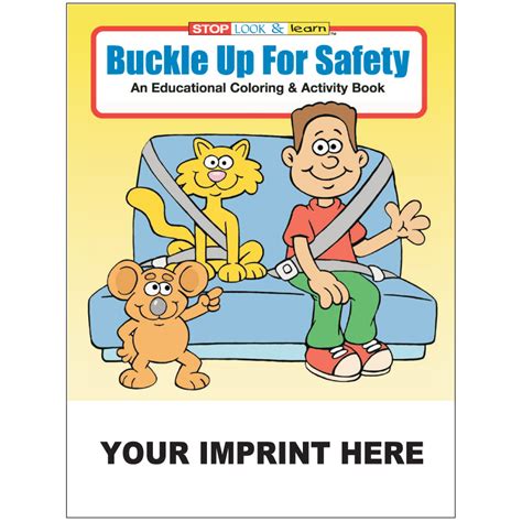 buckle up for safety coloring and activity books custom police products