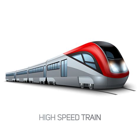 high speed modern train  vector art  vecteezy