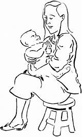 Pregnancy Infant Mother Babies Coloring Pages sketch template