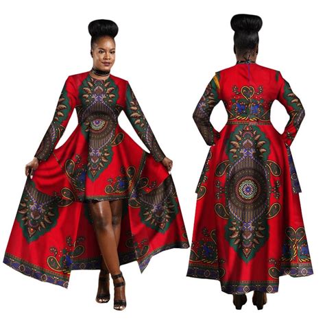 Hitarget 2019 African Dresses For Women Dashiki Cotton Wax Print Batik