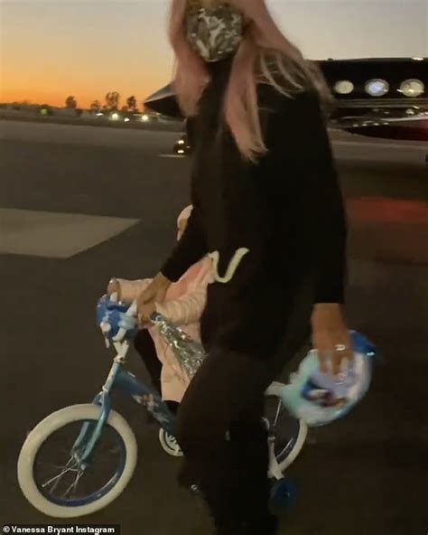 vanessa bryant shares sweet clip of daughter bianka four getting bike