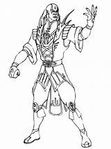 Mortal Kombat Colorir Lao Kung Scorpion Colorironline sketch template