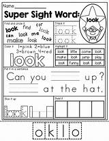 Sight Coloring Pages Words Hidden sketch template