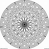 Coloring Cool Pages Designs Geometric Print Pattern Circle Color Drawing Patterns Mandala Printable Adults Kids Abstract Big Awesome Five Relaxing sketch template